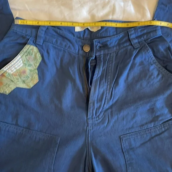 Christy Dawn Vibrant Blue Floral Trousers - Picture 10 of 11